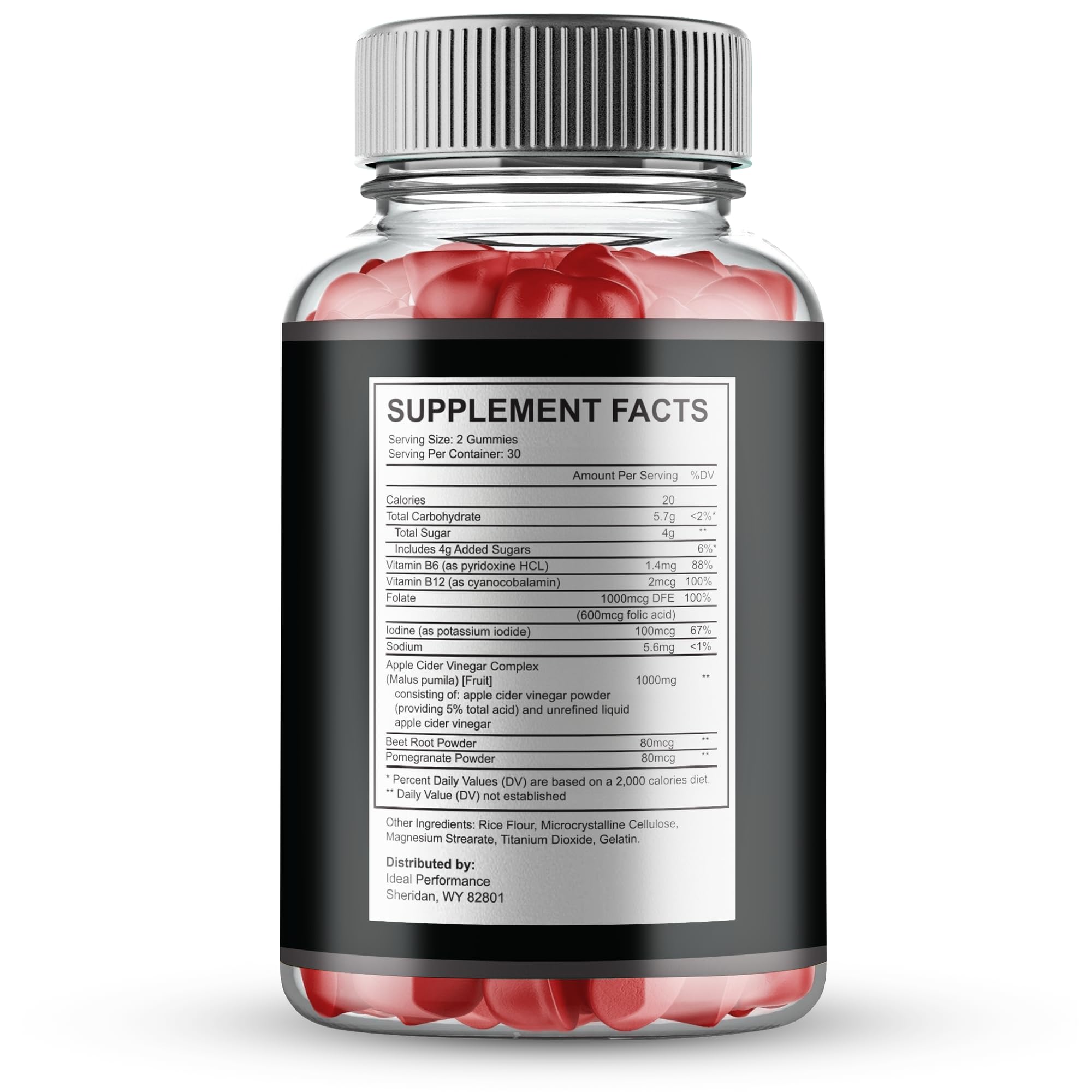 Close-up of IDEAL PERFORMANCE Manhood Plus Gummies texture for easy supplementation.