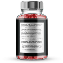 IDEAL PERFORMANCE Manhood Plus Gummies ingredients label highlighting natural components.