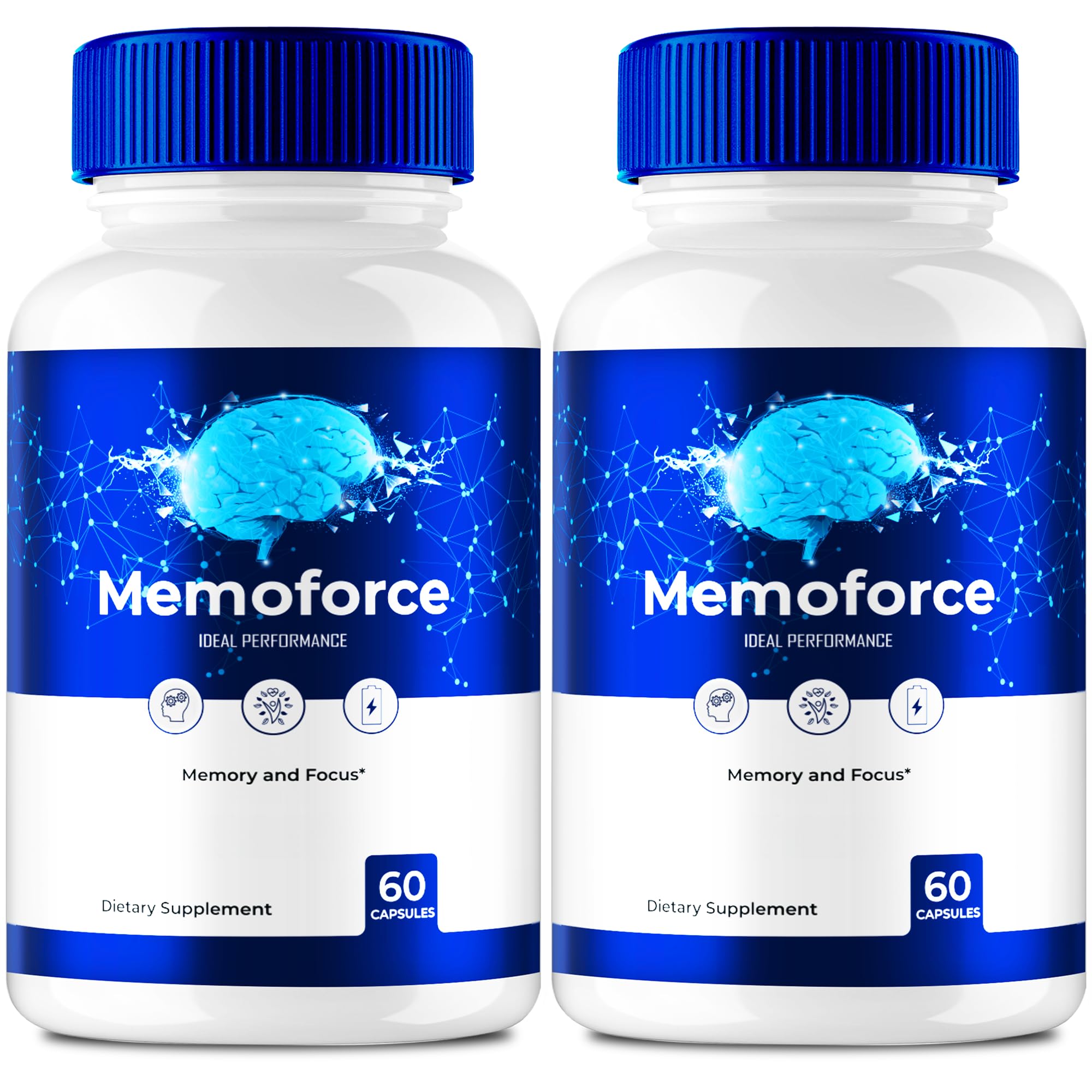 IDEAL PERFORMANCE Memoforce bottle front supports daily focus and memory routine