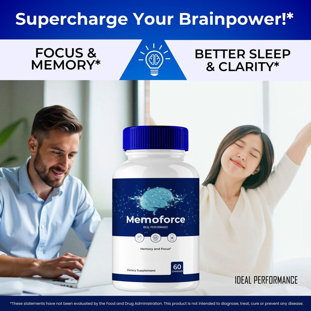 IDEAL PERFORMANCE Memoforce label detail showcases quality ingredients