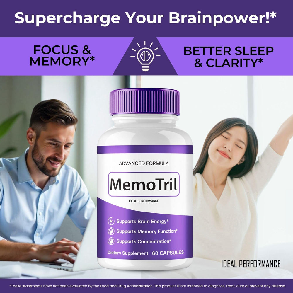 IDEAL PERFORMANCE MemoTril capsules closeup revealing soft texture and color