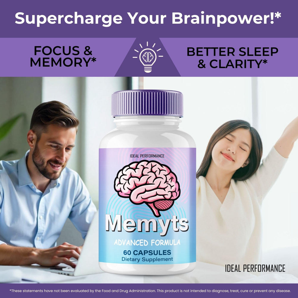 IDEAL PERFORMANCE Memyts shelf-display presenting a convenient memory support option