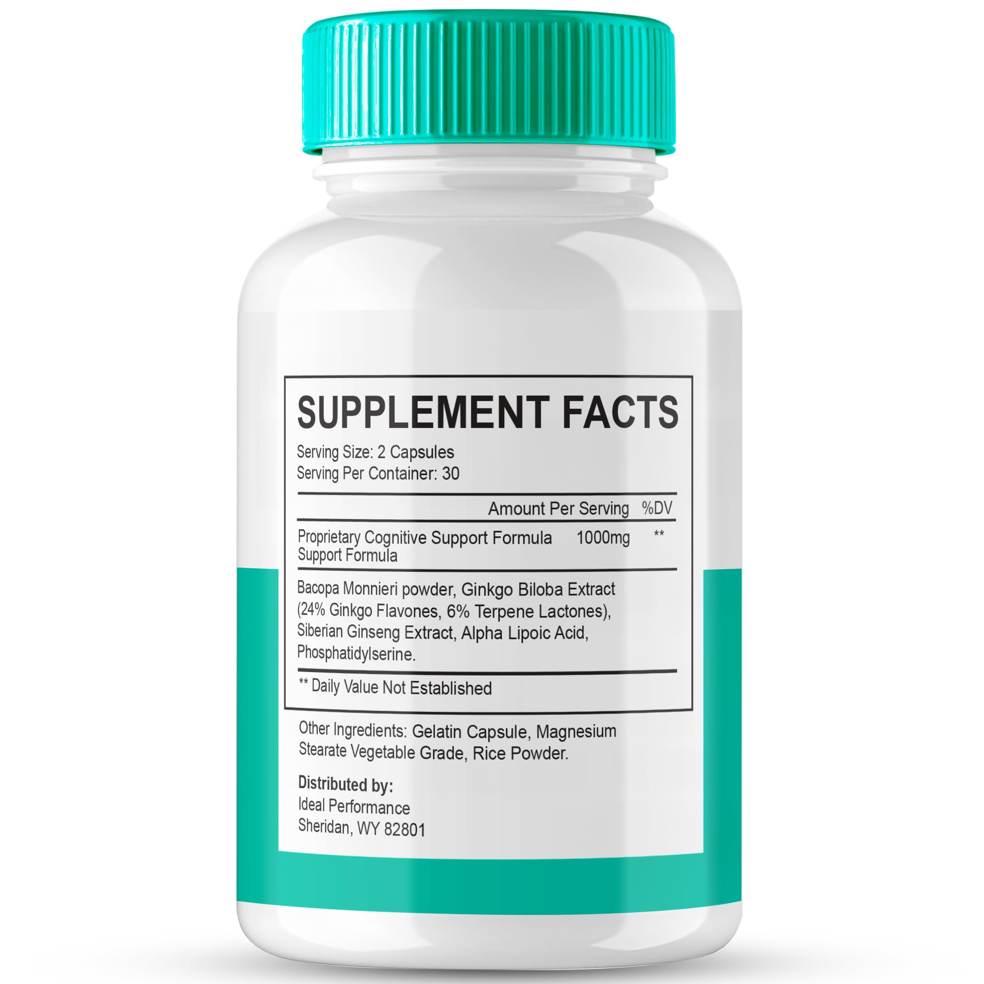Neuro Defender capsules poured into a hand for daily cognitive support