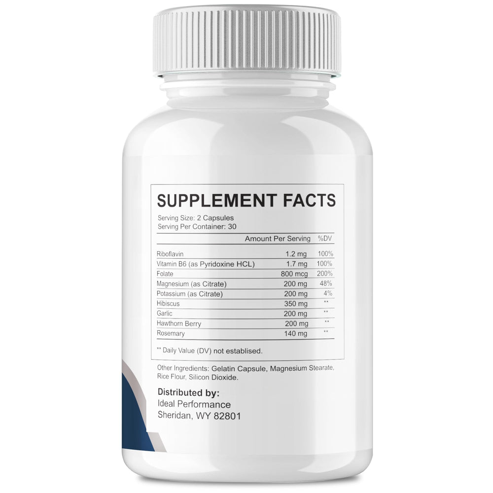 IDEAL PERFORMANCE Neurosilence packaging shown with label details and natural ingredients.