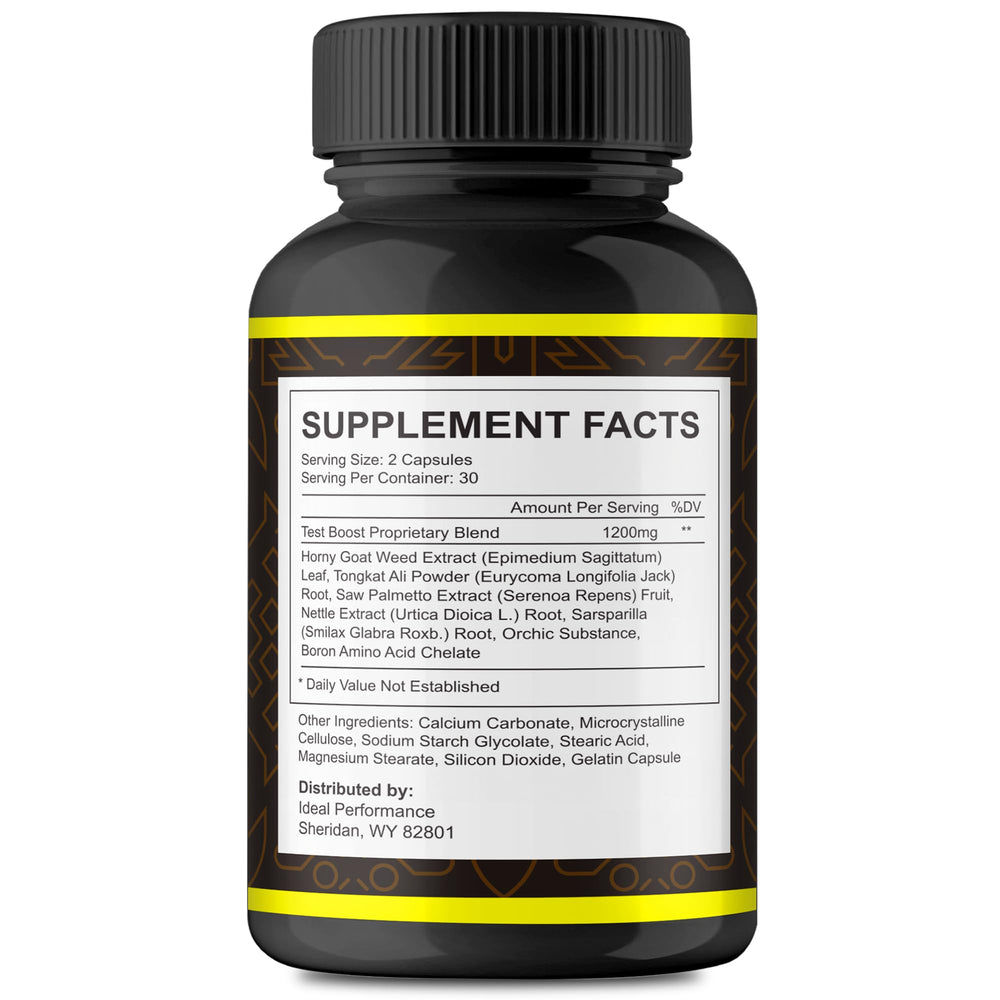 Close-up of Nordic Power Pills label showing premium formula details.