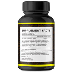 Close-up of Nordic Power Pills label showing premium formula details.