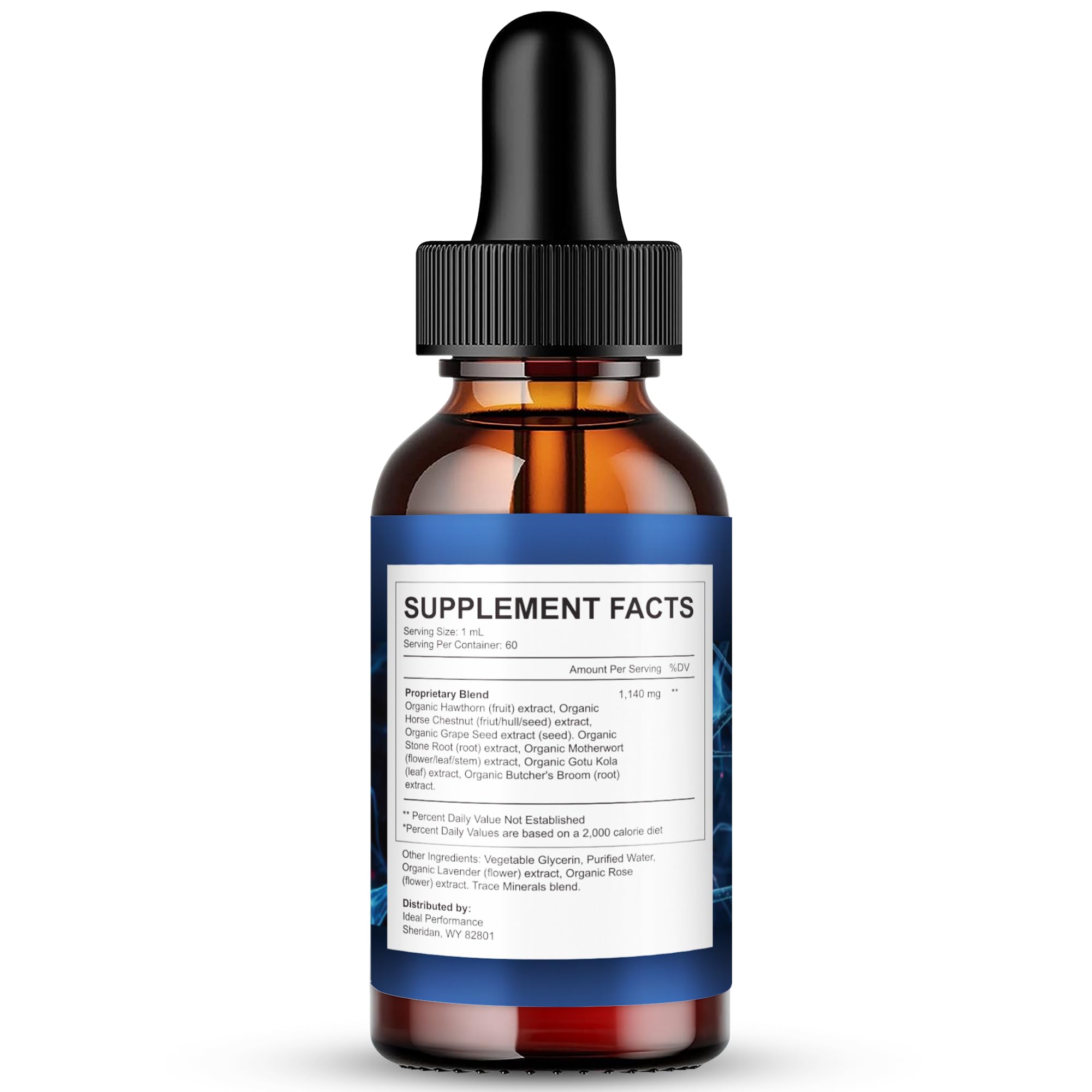 Nu Nerve Drops dropper demonstrates precise, easy dosing for daily use.