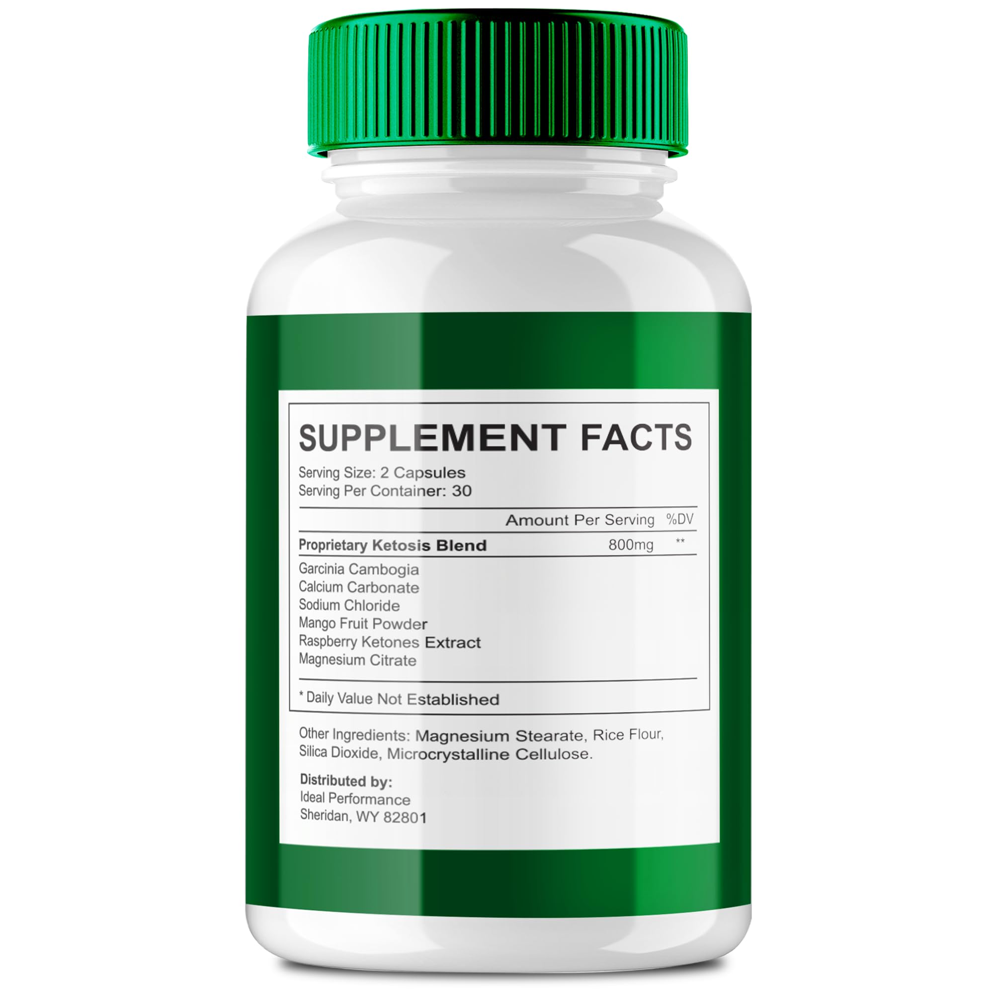 IDEAL PERFORMANCE OzemBurn Max bottle close-up highlighting all-natural formula.