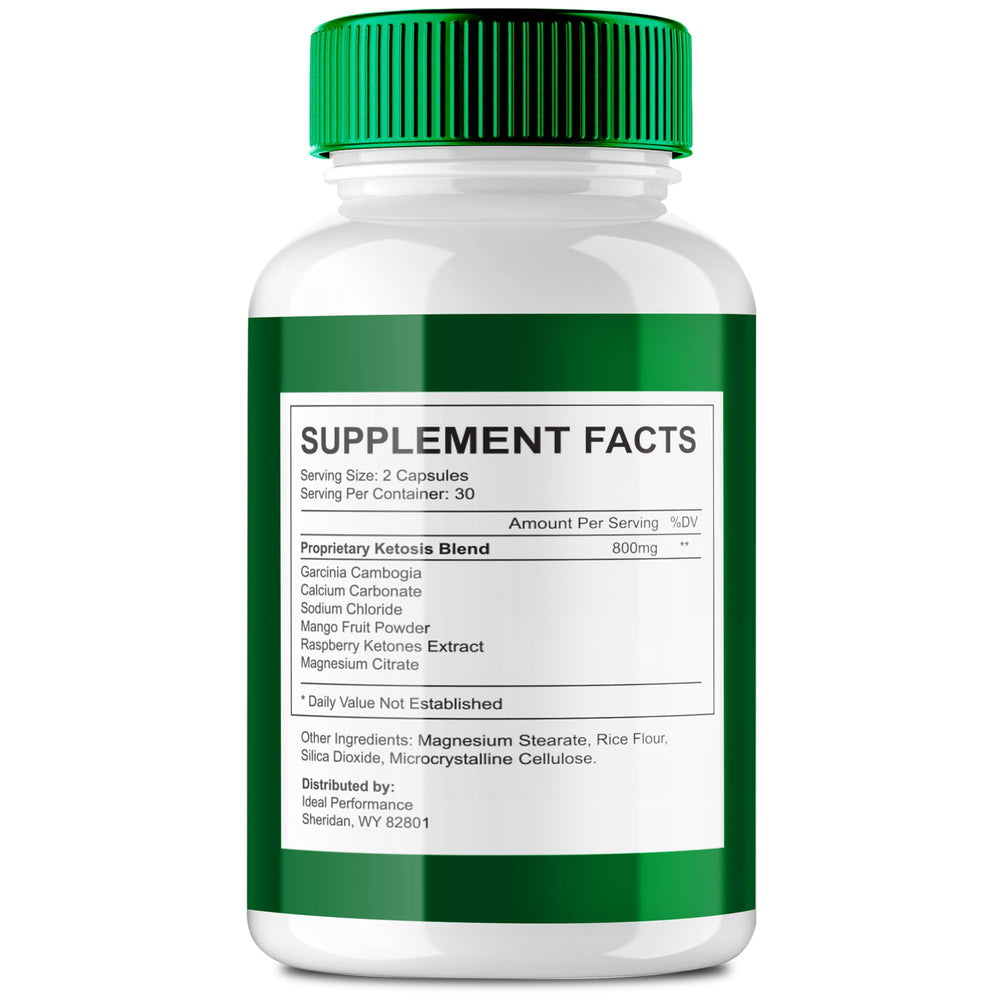 IDEAL PERFORMANCE OzemBurn Max bottle close-up highlighting all-natural formula.