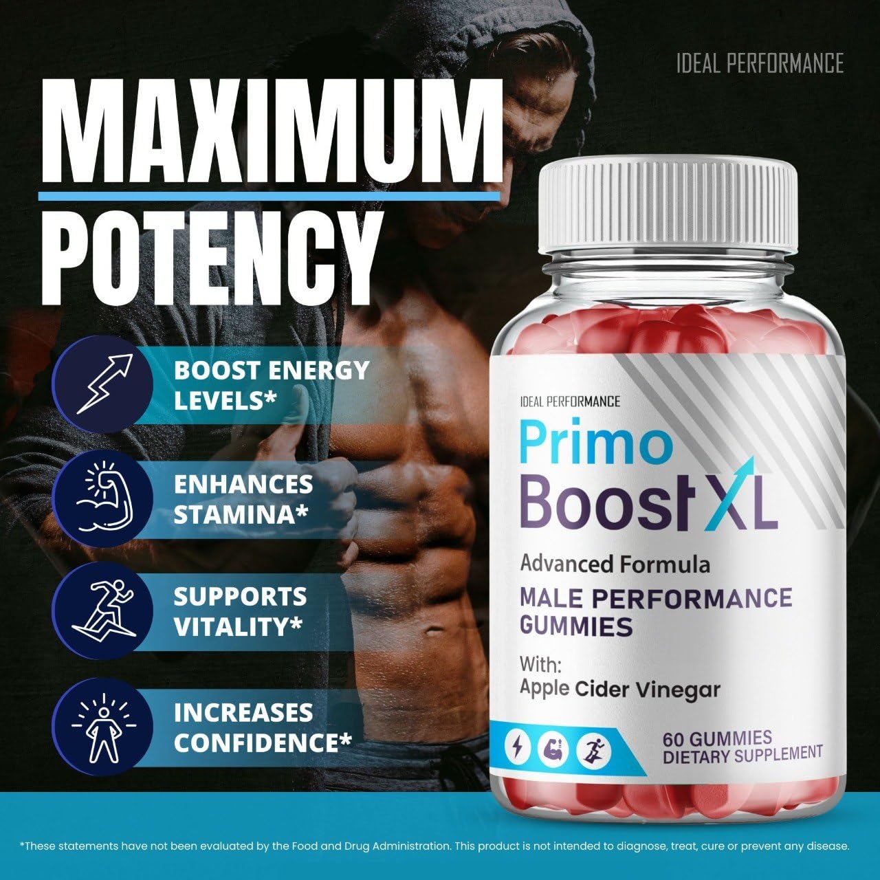 IDEAL PERFORMANCE Primo Boost XL 2-pack on hand conveys value and convenience.
