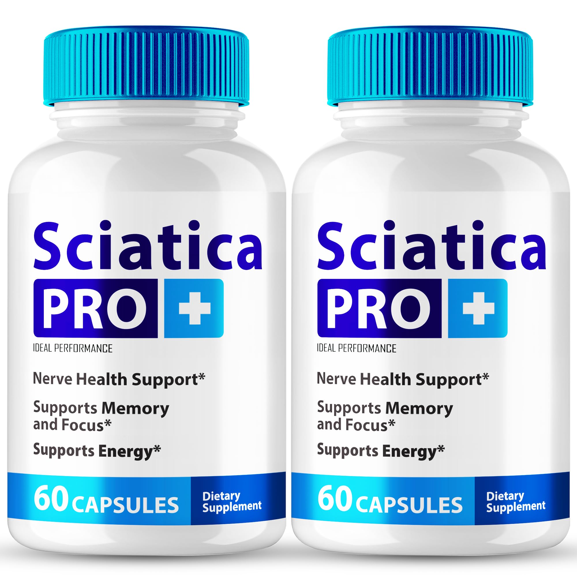 IDEAL PERFORMANCE Sciatica Pro Plus capsules bottle for daily nerve support.