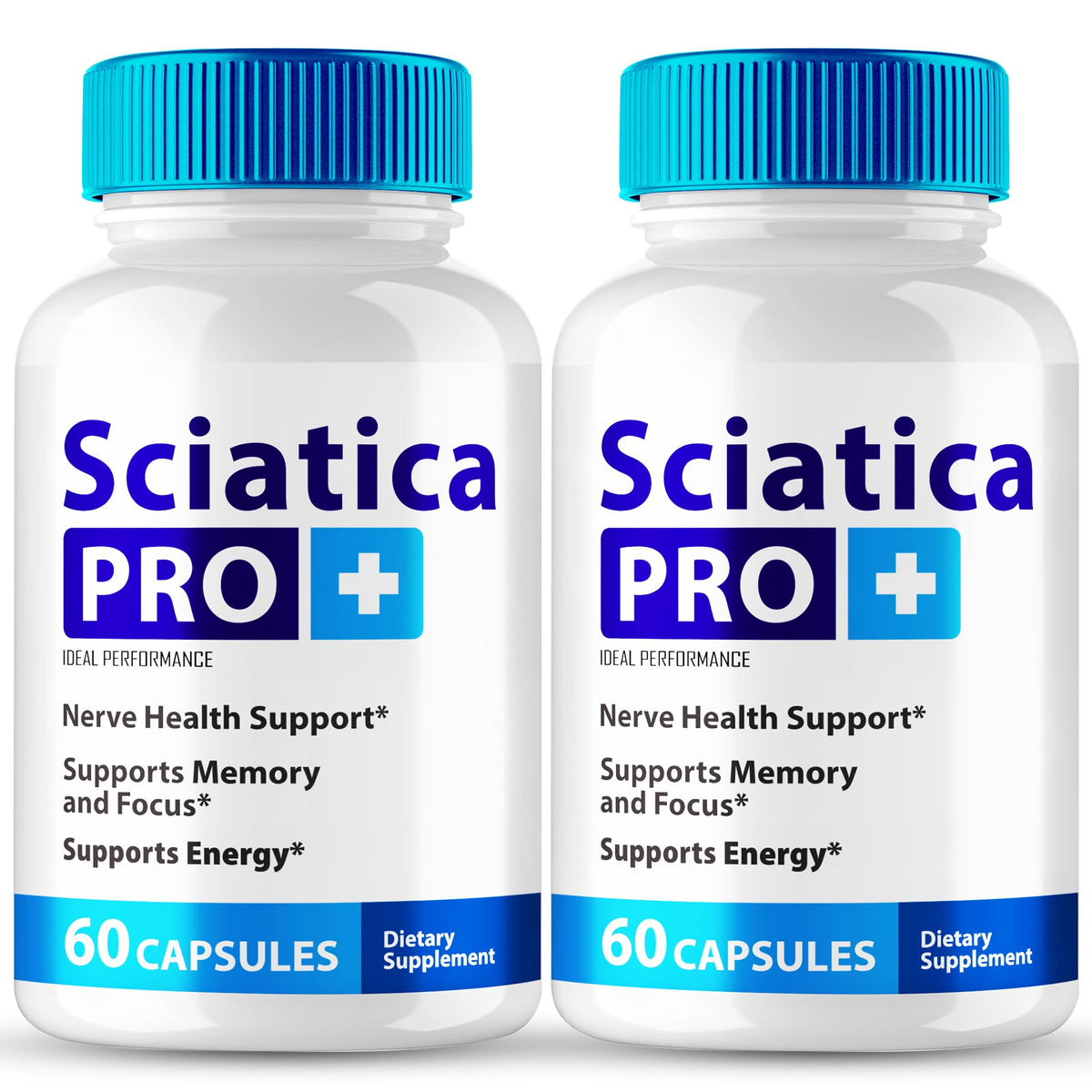 IDEAL PERFORMANCE Sciatica Pro Plus capsules bottle for daily nerve support.