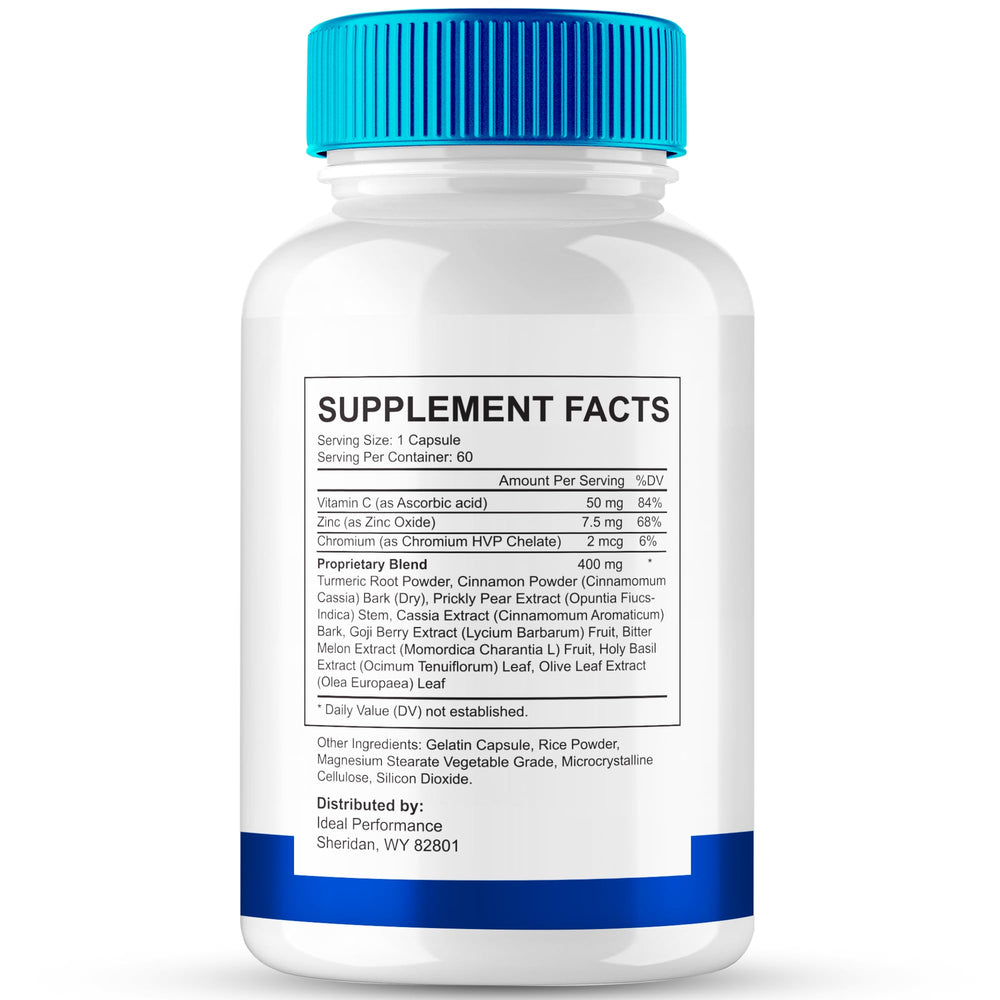 IDEAL PERFORMANCE Sciatica Pro Plus capsules close-up label shows natural ingredients.
