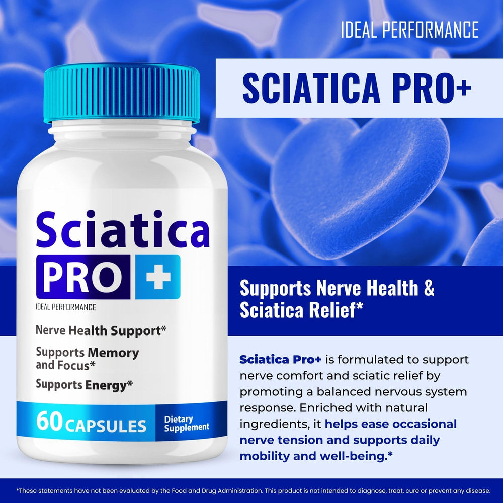 IDEAL PERFORMANCE Sciatica Pro Plus pills for healthy nerve support.