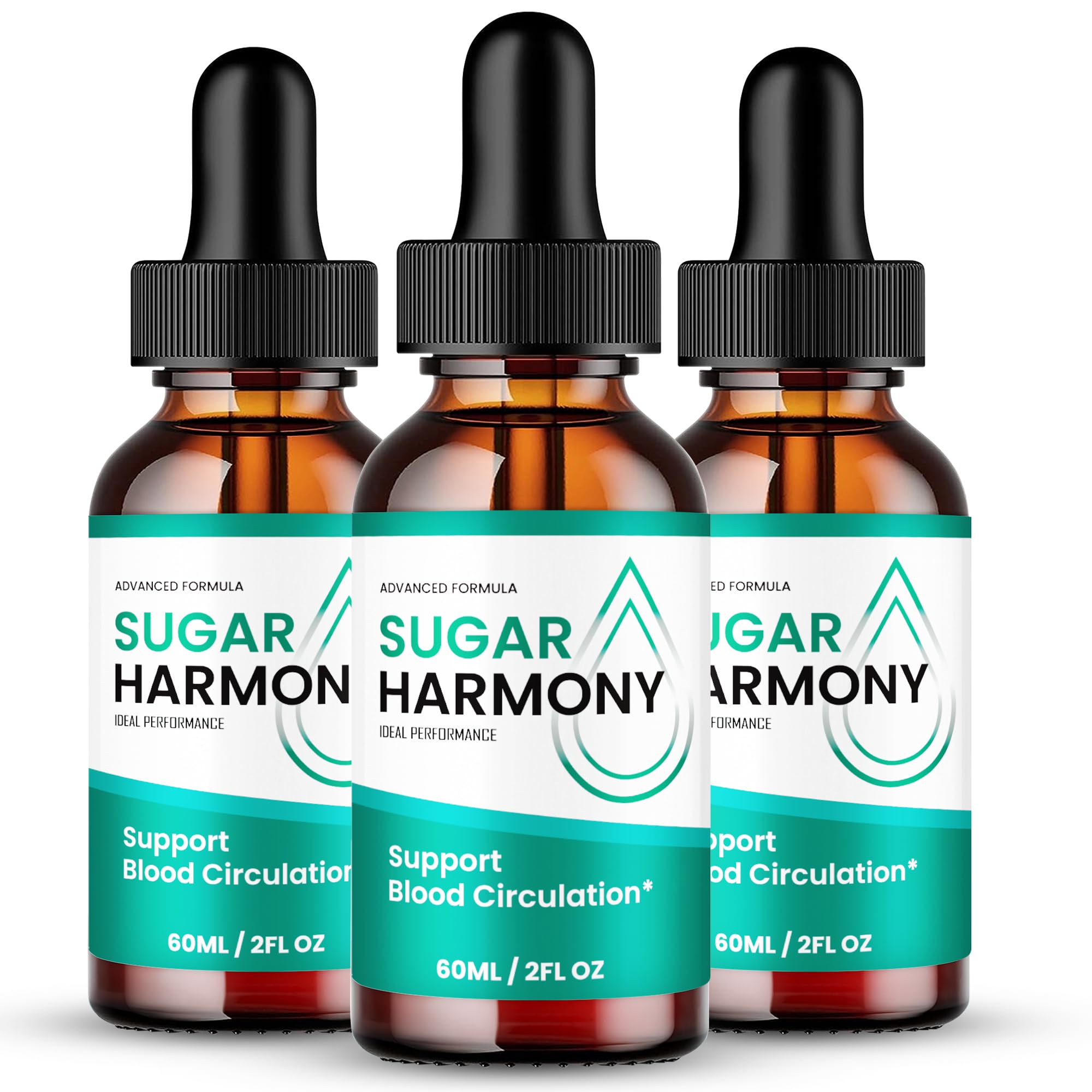 Ideal Performance Sugar Harmony Drops bottle supports daily balance with an all-natural blend.
