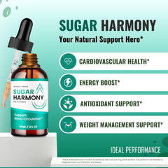 Ideal Performance Sugar Harmony Drops drops-under-tongue image implies fast absorption.