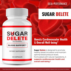 IDEAL PERFORMANCE Sugar Delete bottle seal close-up signals quality and purity.