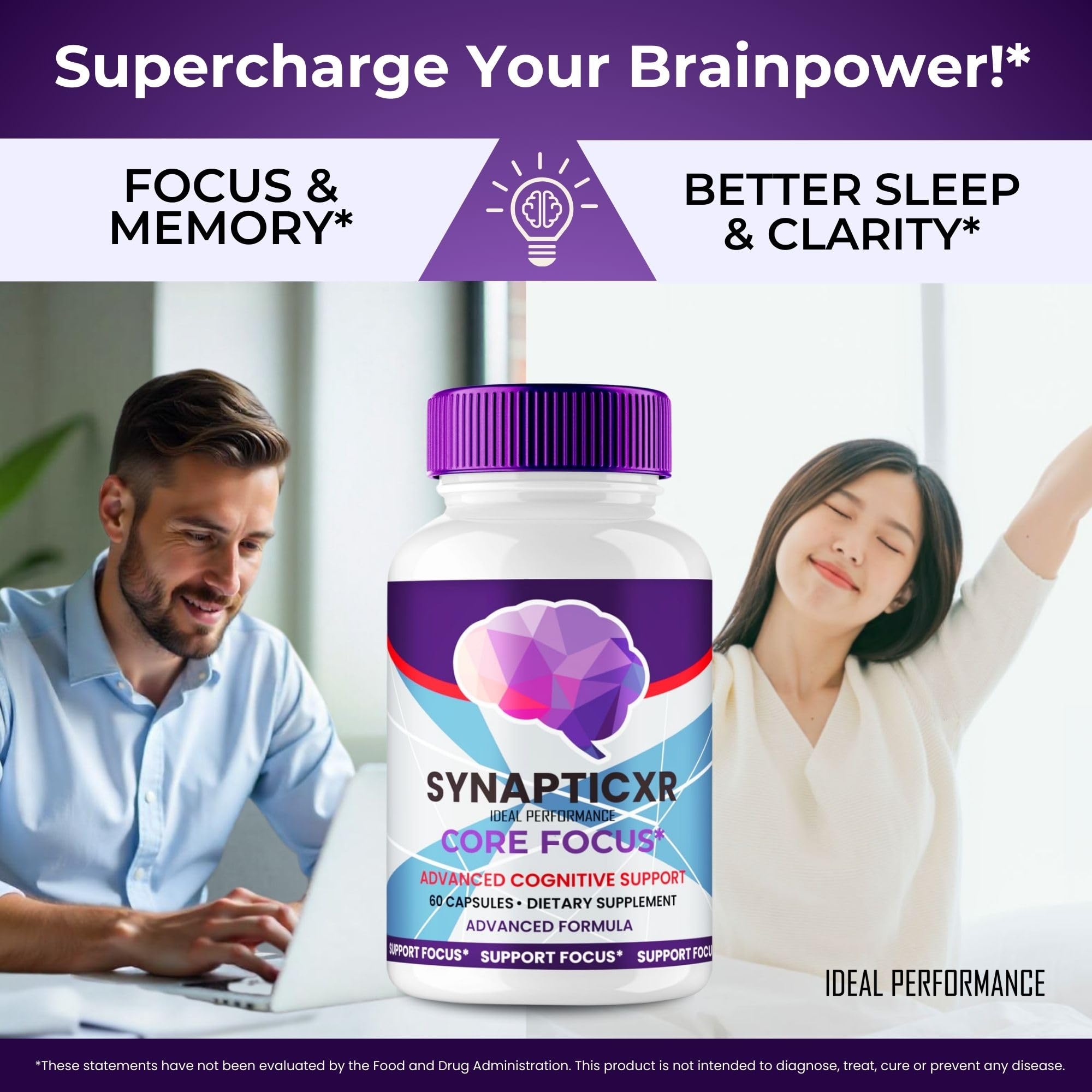 IDEAL PERFORMANCE Synaptic XR usage scene illustrating easy daily routine integration