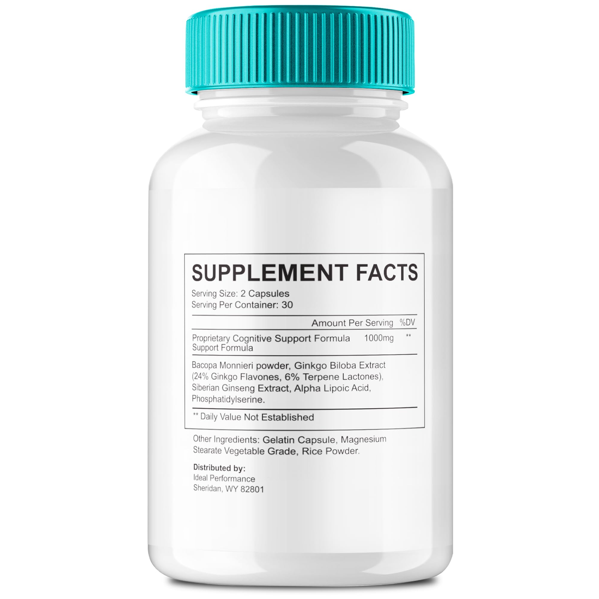 IDEAL PERFORMANCE Tiworlde Memory Boost bottle with label for at-home use.