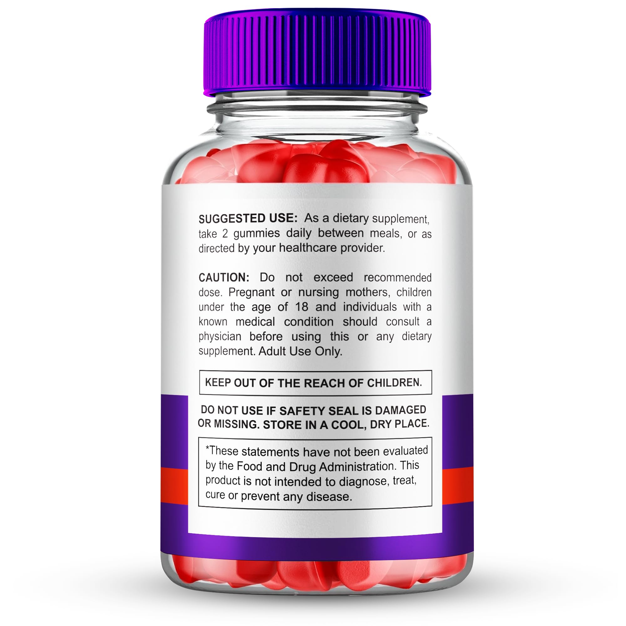 IDEAL PERFORMANCE Ultra Quick Keto ACV Gummies jar label highlights natural ingredients.
