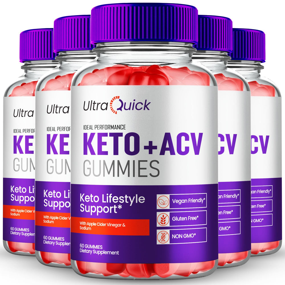 IDEAL PERFORMANCE Ultra Quick Keto ACV Gummies pack shot for daily convenience.