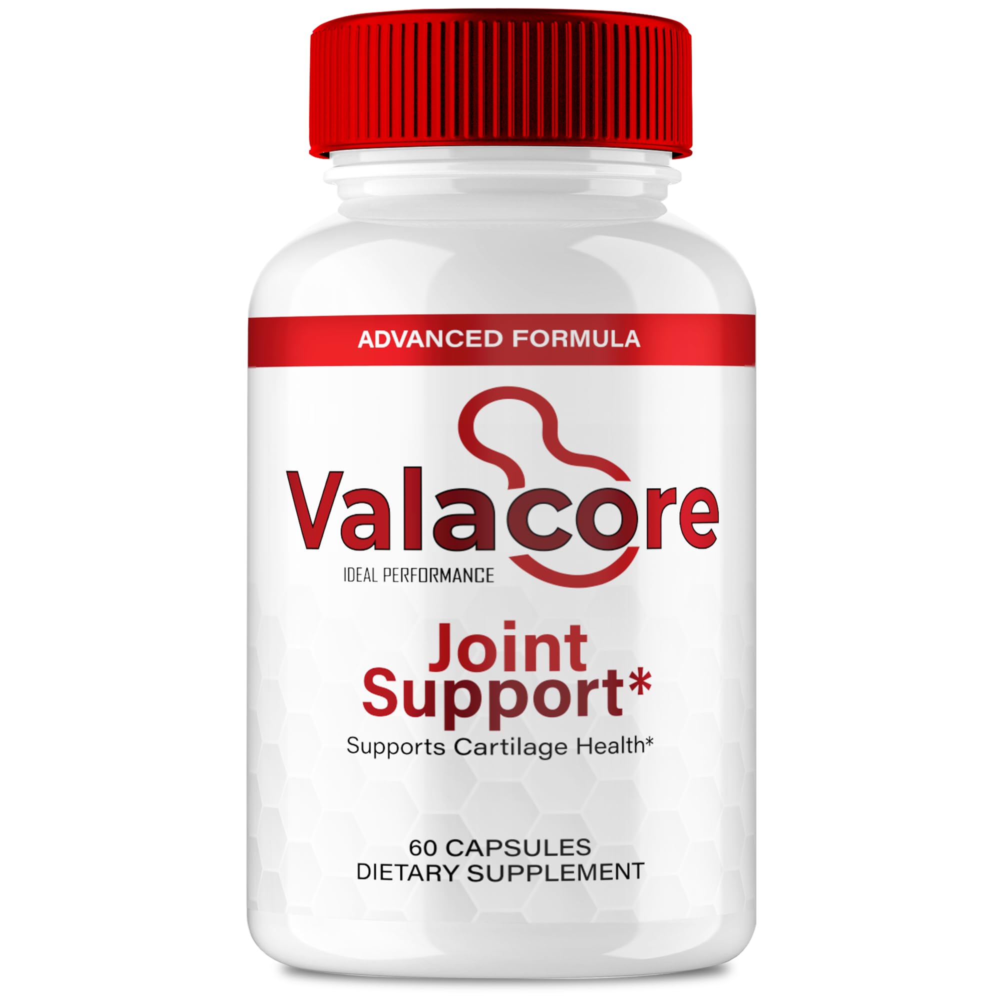 IDEAL PERFORMANCE Valacore Pills bottle on a clean surface showing daily joint movement potential