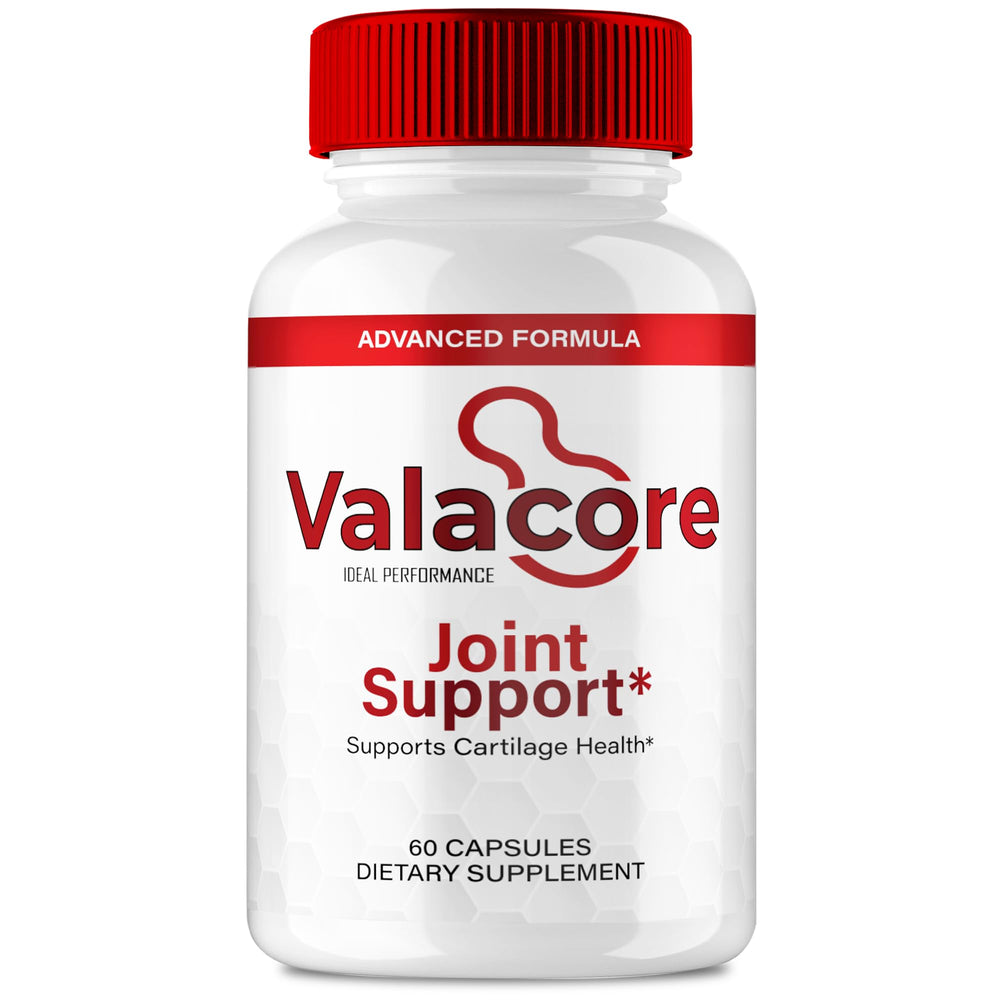 IDEAL PERFORMANCE Valacore Pills bottle on a clean surface showing daily joint movement potential