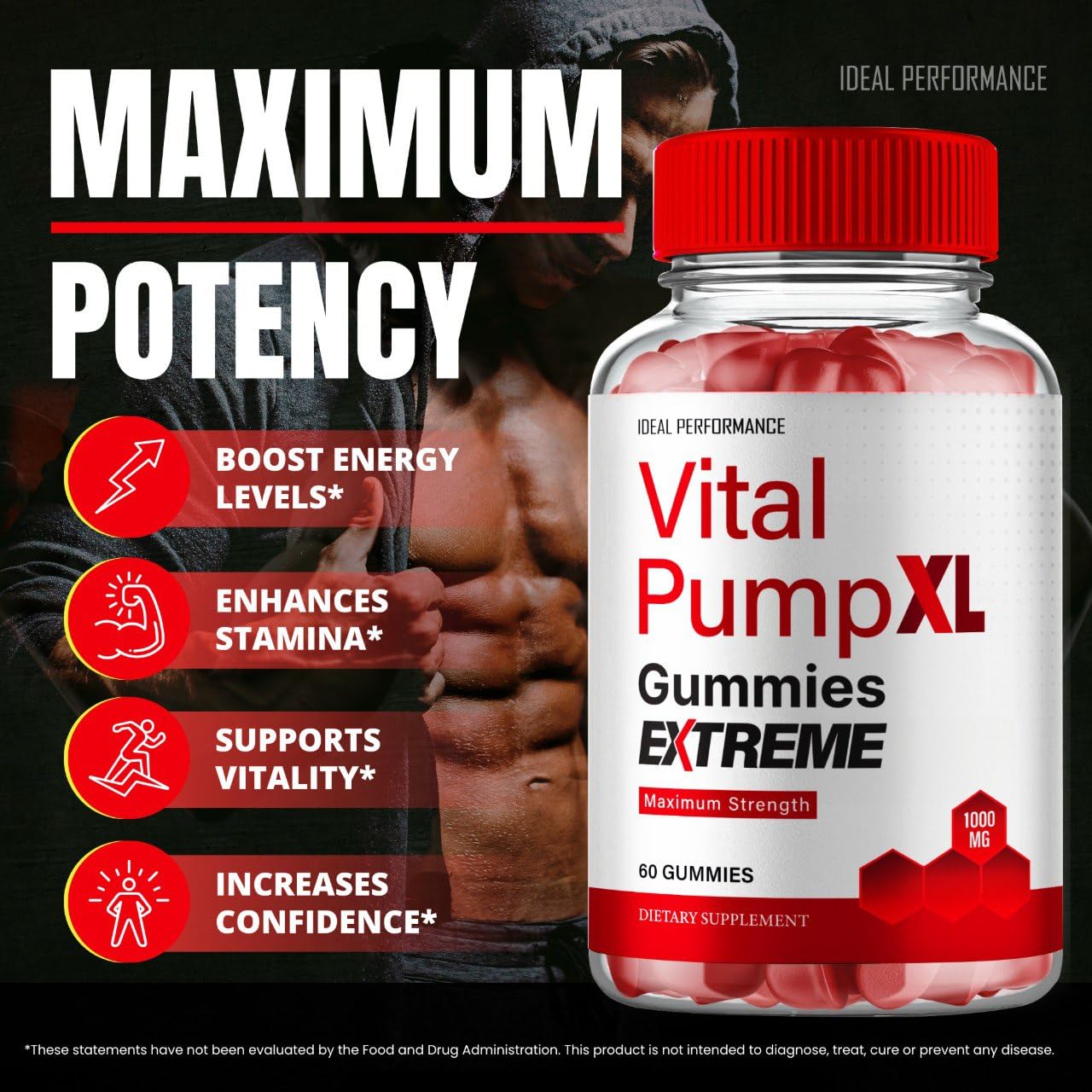 Close-up of Vital PumpXL label showing advanced formula for daily wellness.