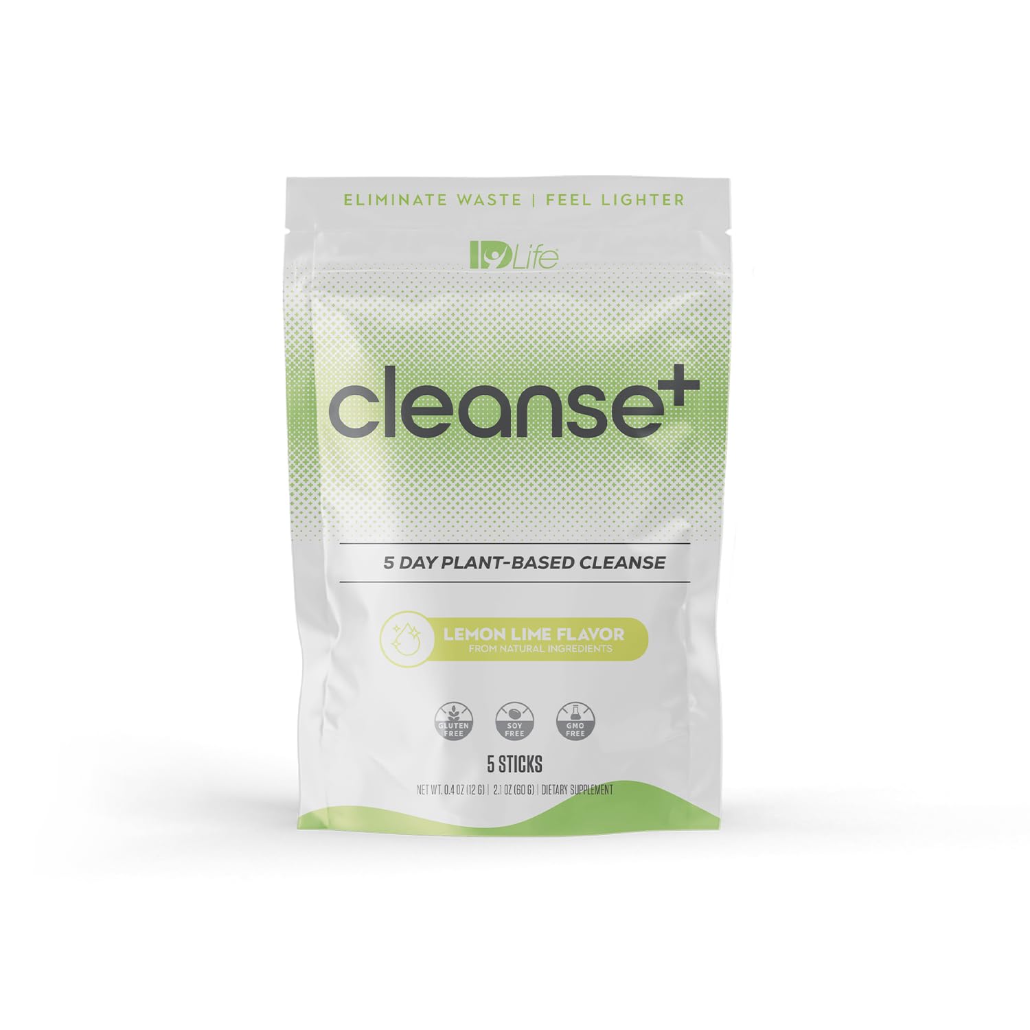IDLife Lemon-Lime Cleanse+ powder tub for daily gut reset and easier digestion.
