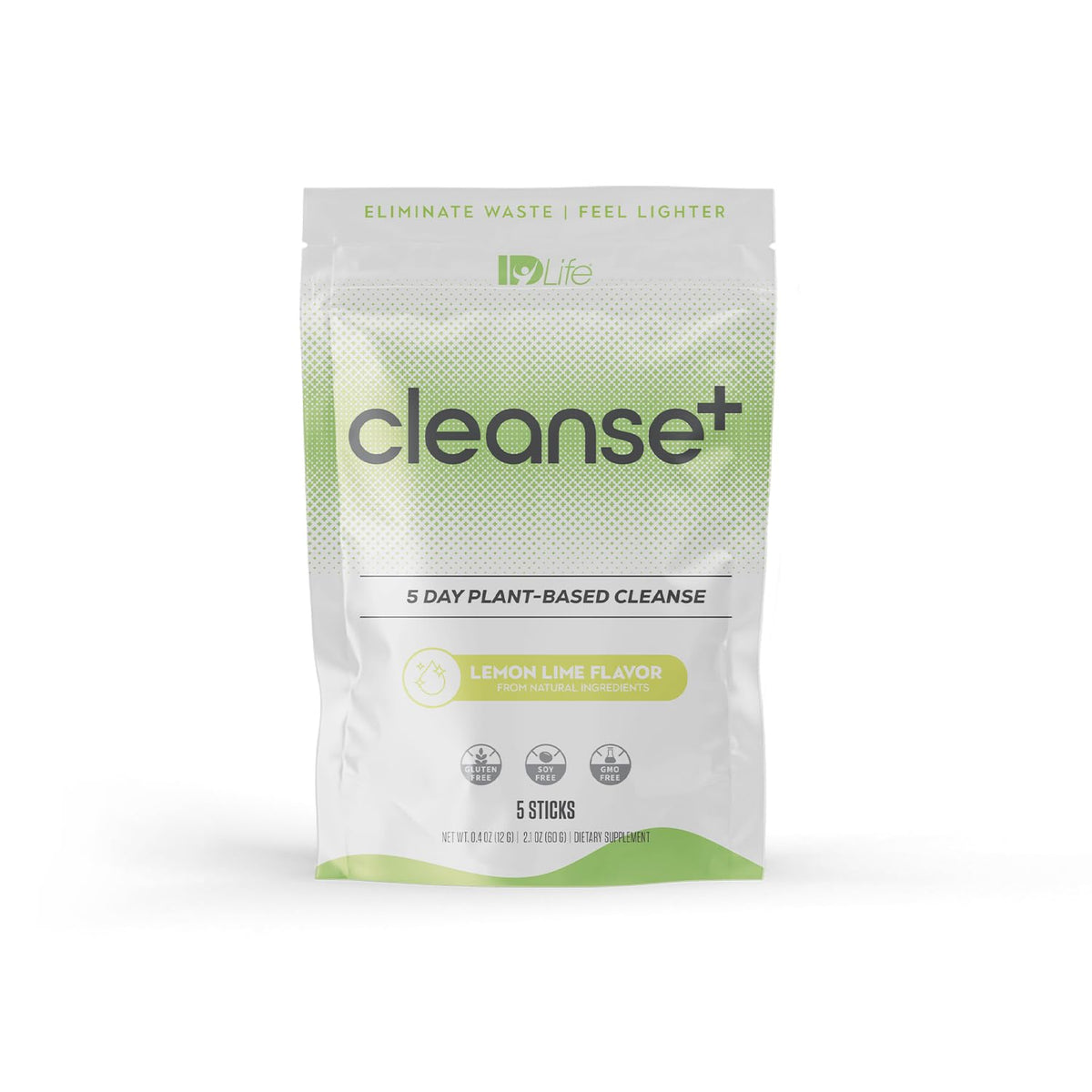 IDLife Lemon-Lime Cleanse+ powder tub for daily gut reset and easier digestion.
