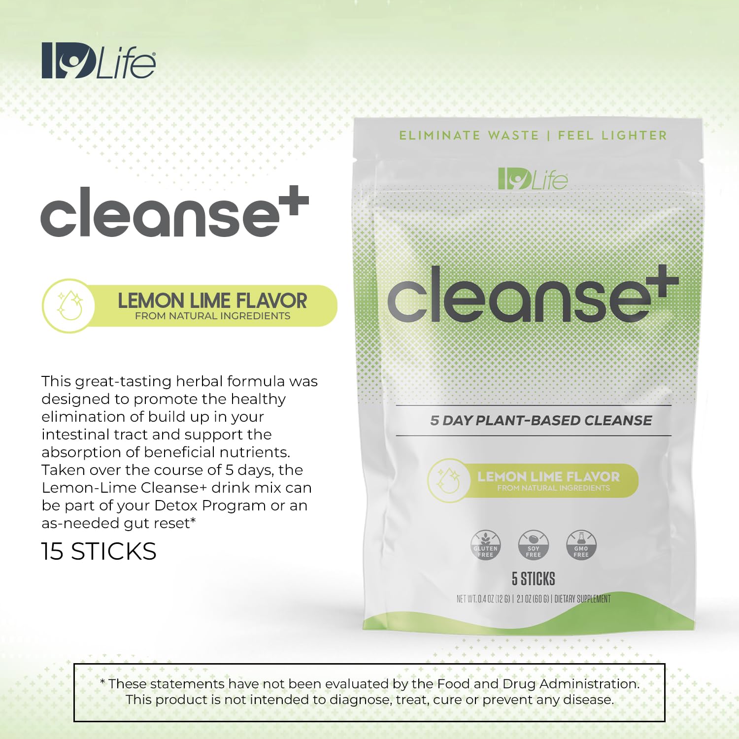 IDLife Lemon-Lime flavor close-up highlighting a palatable taste.