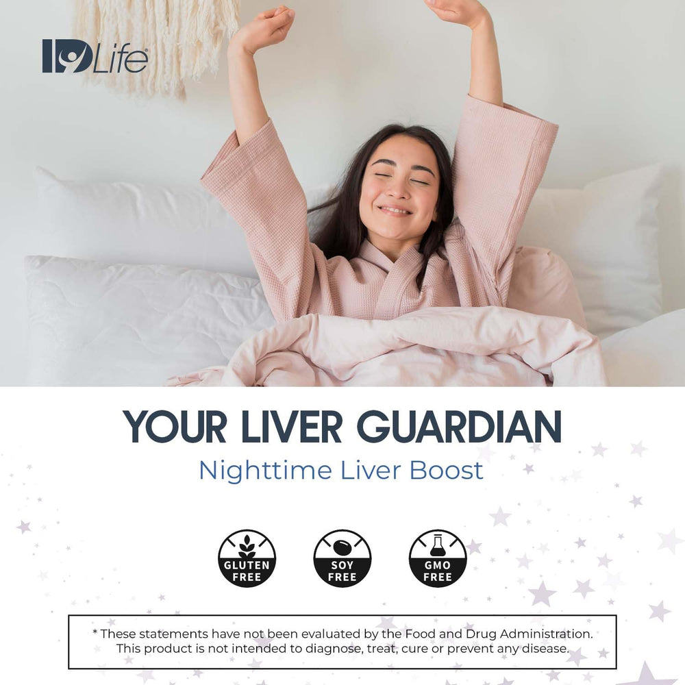 IDLife Night Owl Defender turmeric curcuminoids swirl suggests night-time body regulation.