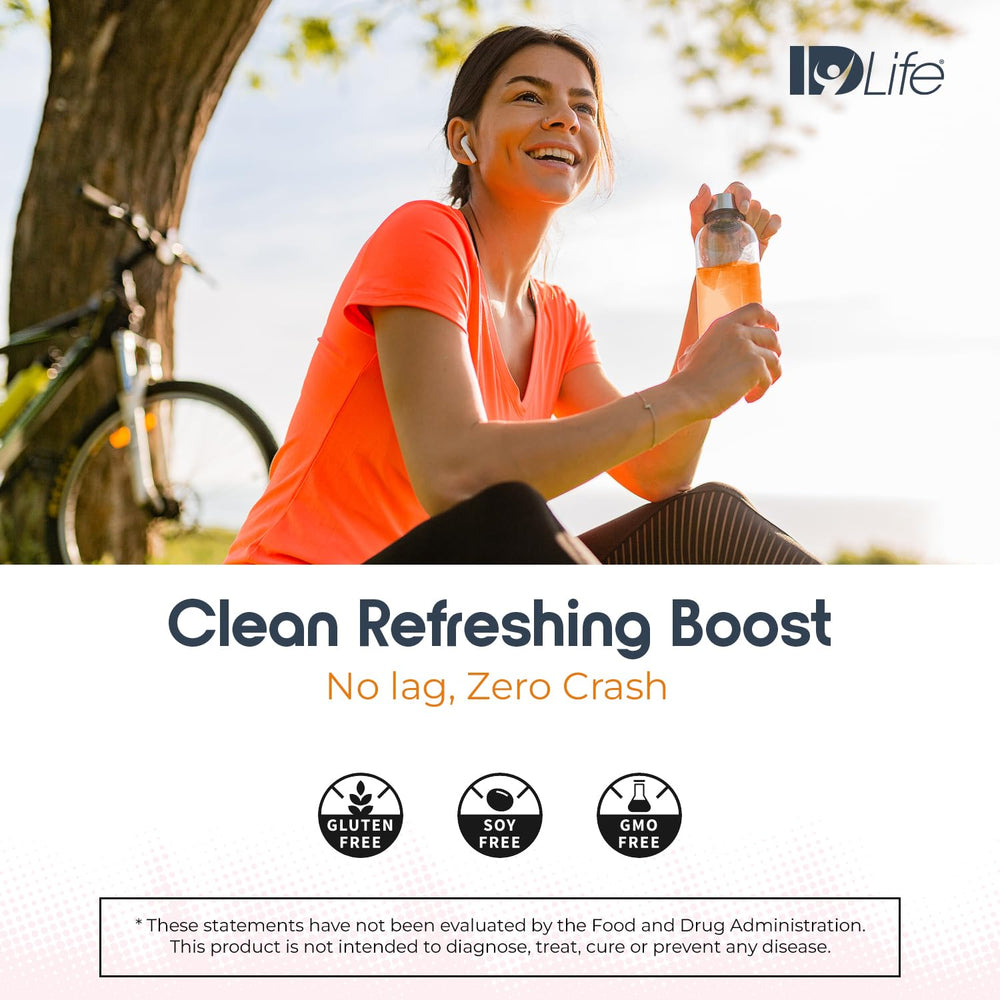 IDLife Orange flavor powder with refreshing citrus taste for a quick pick-me-up.