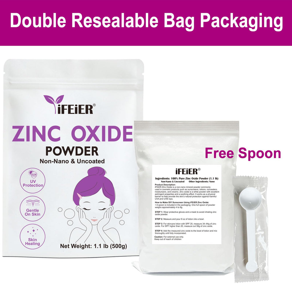 iFEiER Zinc Oxide Powder blends easily into soaps and skincare products.