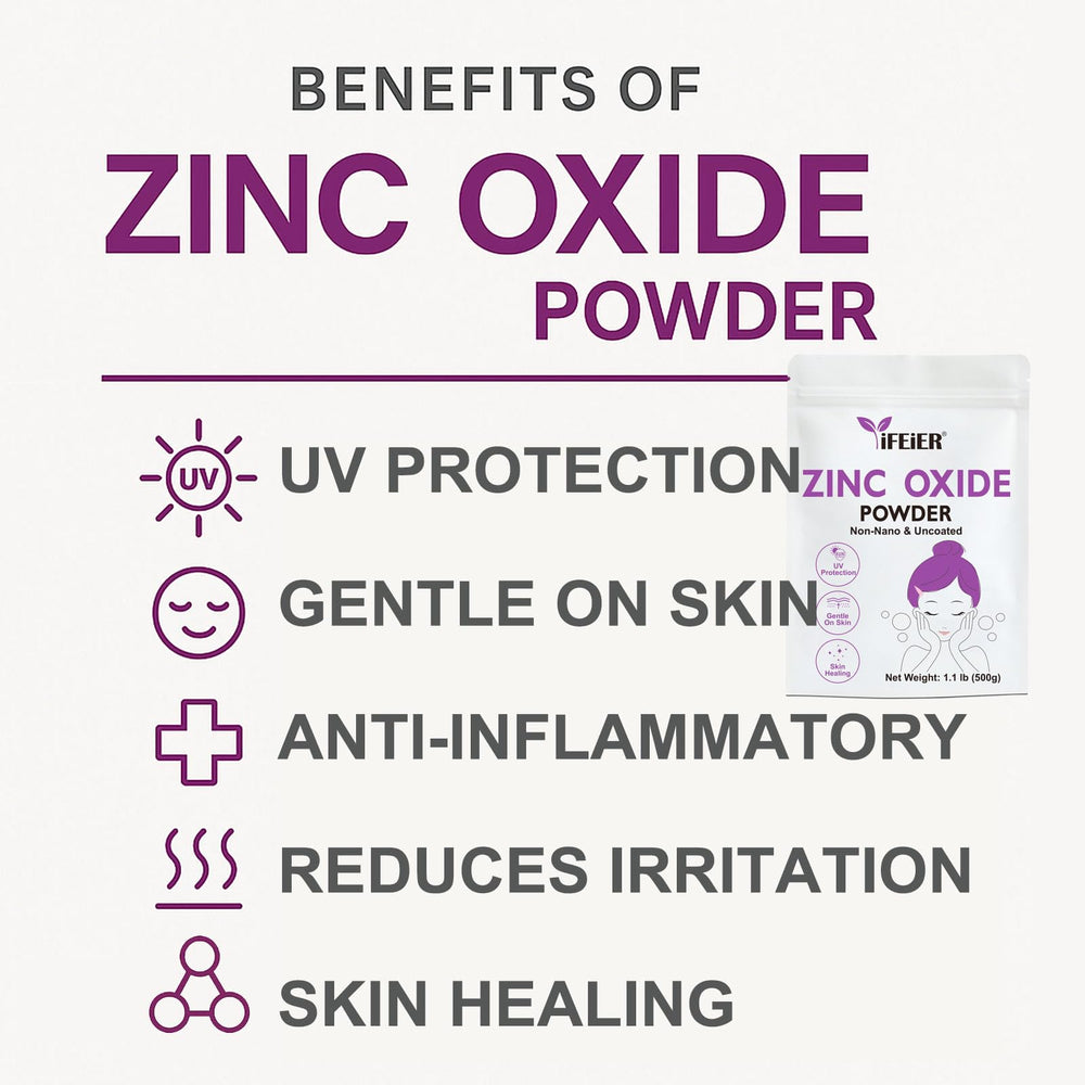 iFEiER Zinc Oxide Powder is safe for all skin types and family routines.