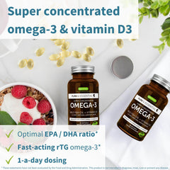 Igennus Advanced rTG Omega-3 softgels close‑up for easy swallowing