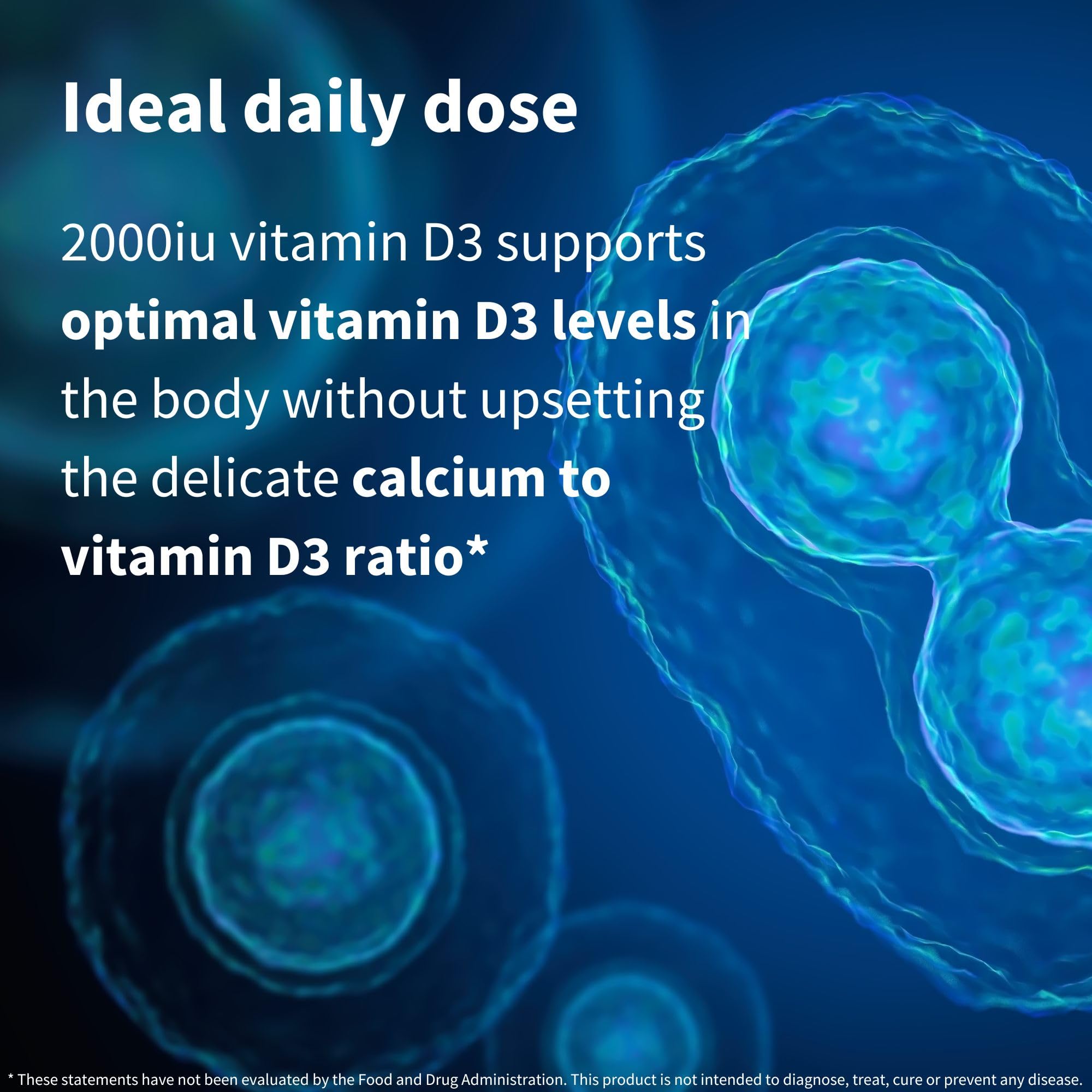 Igennus Daily Vitamin D3 6mm tablets illustrating easy-to-swallow size