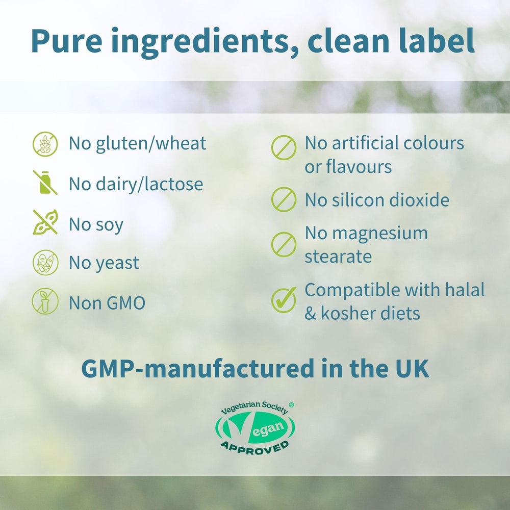 Igennus GMP UK stamp indicates high manufacturing standards and quality.