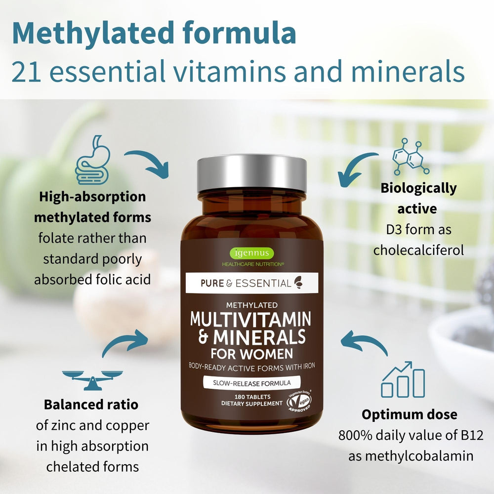 Igennus label emphasizes vegan, non-GMO, hypoallergenic formula for sensitive users.