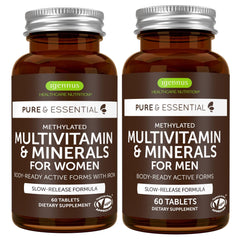 Igennus Methylated Multivitamin bottle front view for all-day nutrient delivery.