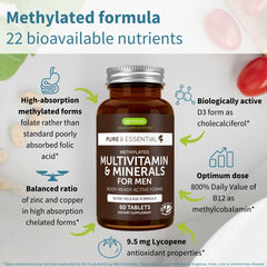 Igennus Methylated Multivitamin oval tablets designed for easy daily use.