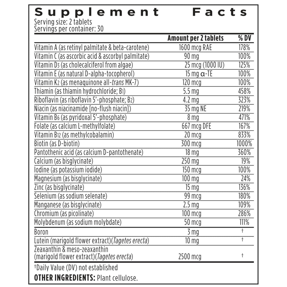 Igennus Methylated Women's 50+ Multivitamin shown as UK-made in GMP facilities.