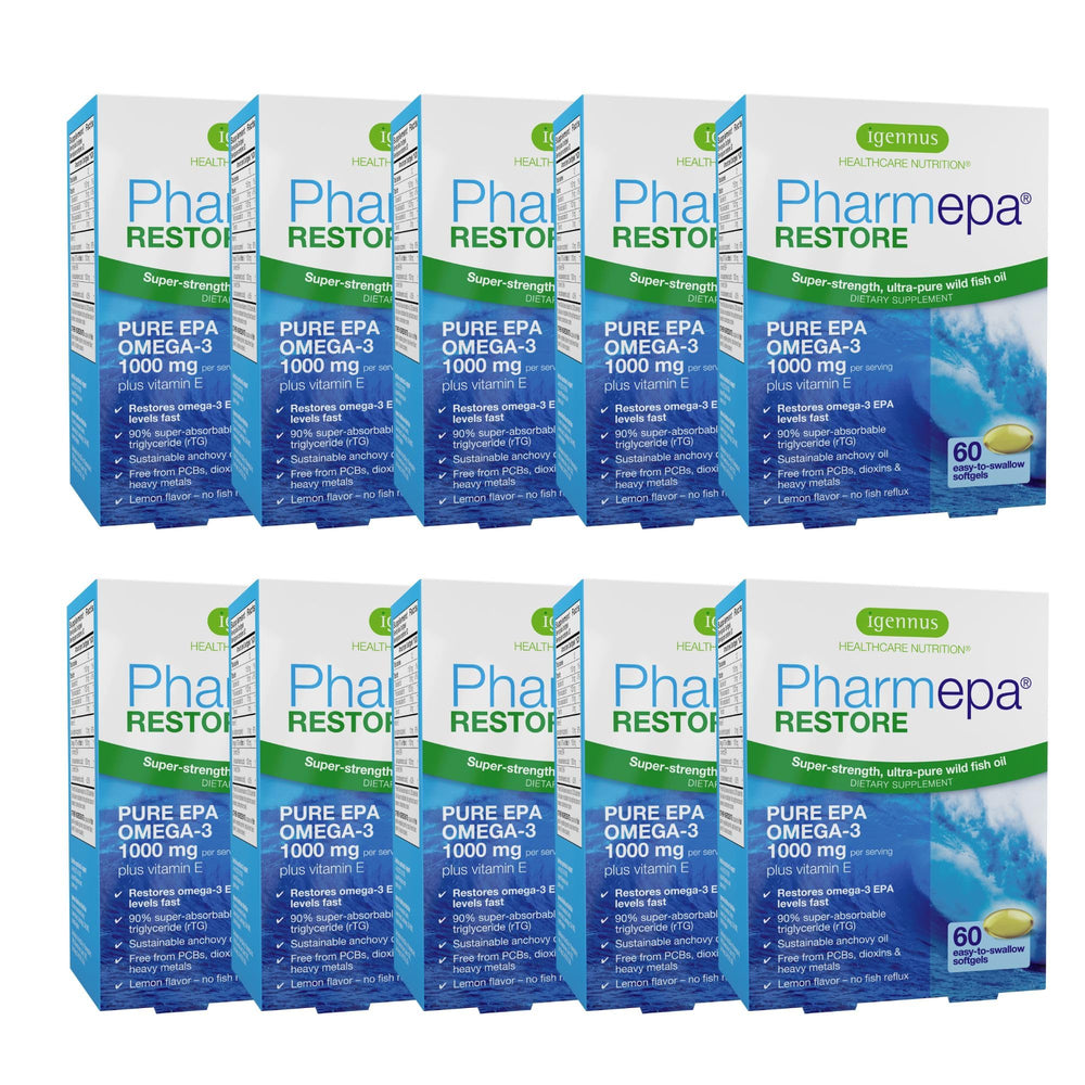 Igennus Pharmepa Restore lemon softgel bottle for high absorption EPA