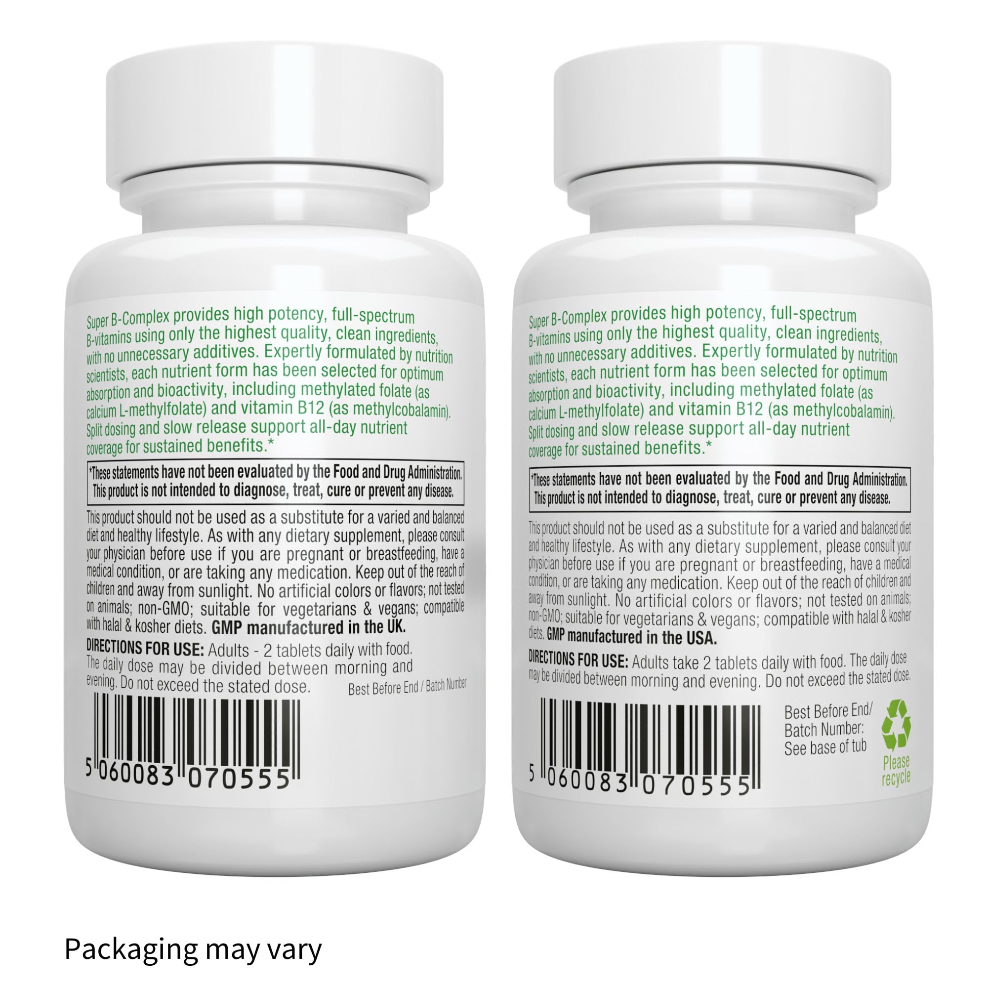 Igennus Super B-Complex lab-verified stamp signifies trusted quality