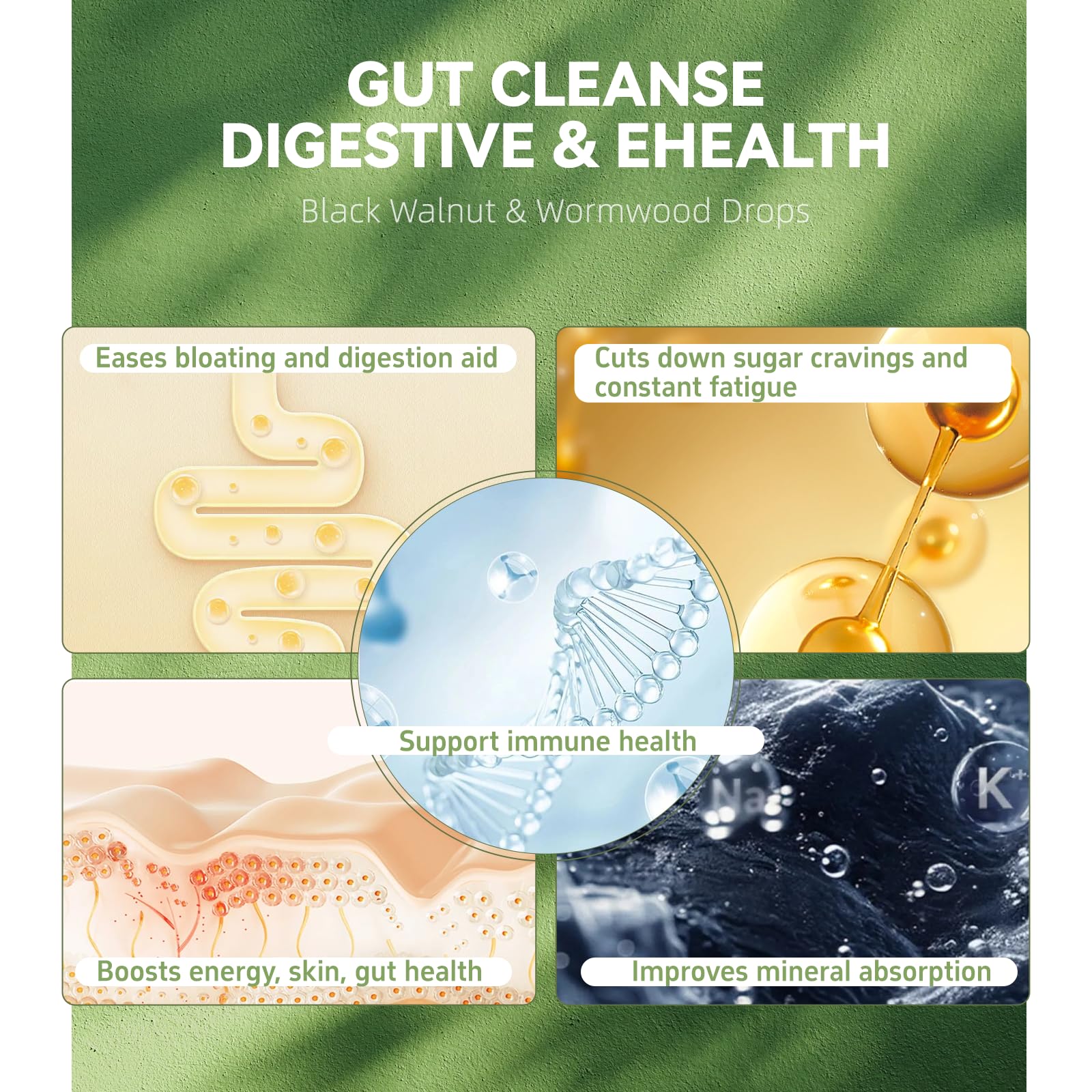 IGTWG Orame Gut Cleanse ingredients closeup with powerful botanicals.