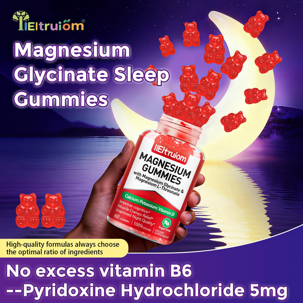 IIEltruiom kid-friendly gummies on plate suggest easy daily routine