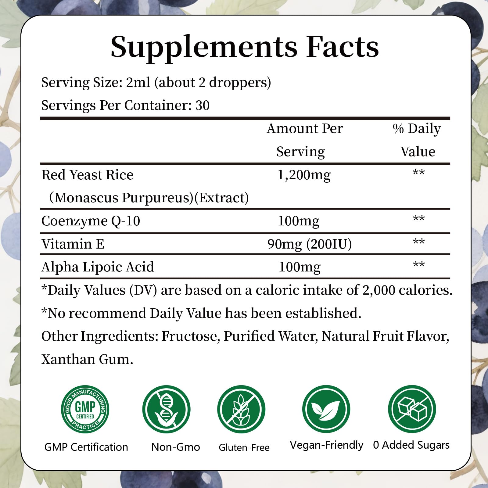 IIEltruiom liposomal red yeast rice drops dropper ready for under-tongue dosing