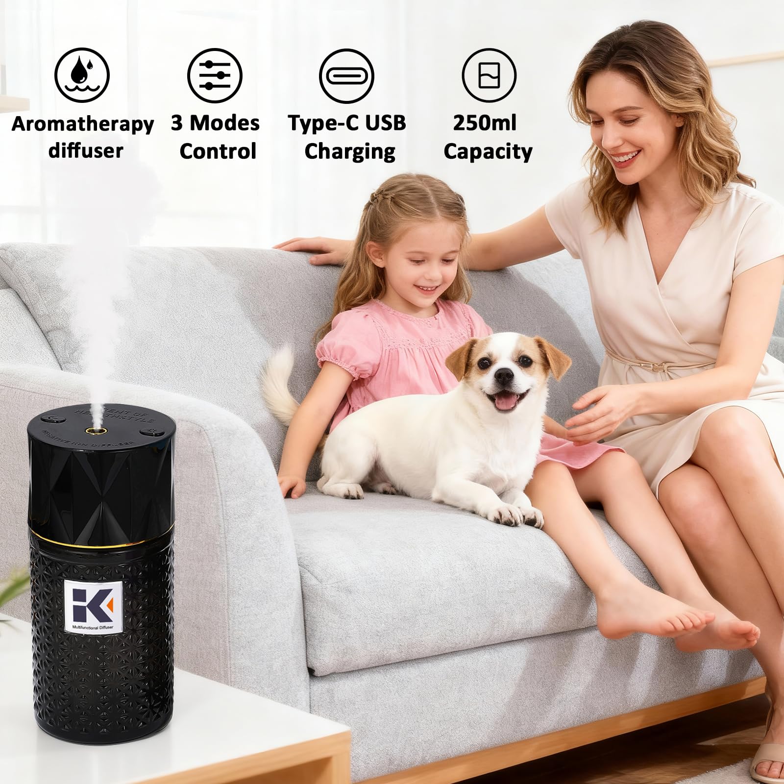 Ikeda Style-Life diffuser 250ml glass tank for steady aroma at home.