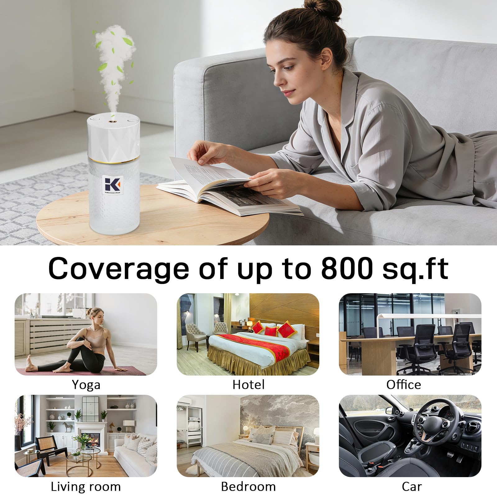 Ikeda Style-Life diffuser-800-sqft-coverage suitable for larger rooms and shared spaces.