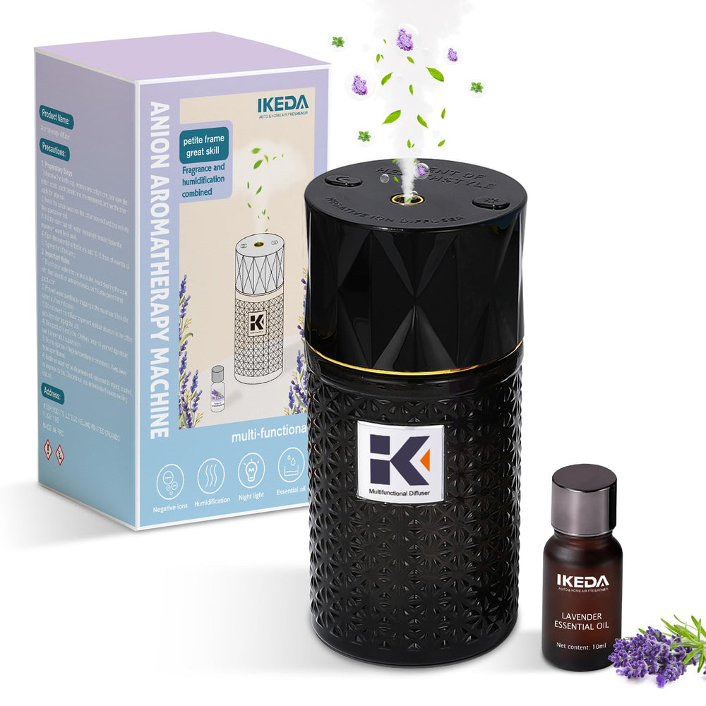 Ikeda Style-Life diffuser in car compact design for on-the-go relaxation.